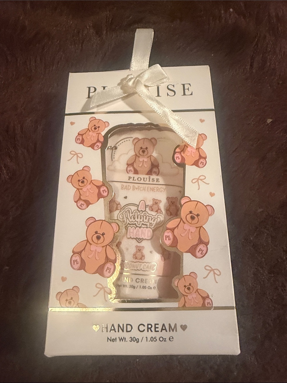 Plouise Pink Teddy Hand Cream - Nourishing Travel-Size Care